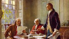 'Writing the Declaration of Independence' by Jean Leon Gerome Ferris