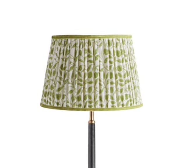 30cm Straight Empire Shade in Thyme Rosehip Linen by Morris &amp;amp; Co.