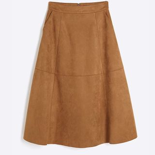 River Island Faux Suede Skirt