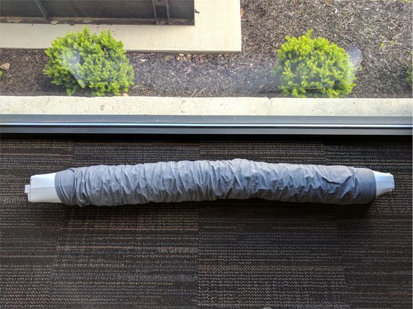 The vent tube on this Frigidaire unit can extend up to 4.92 feet.