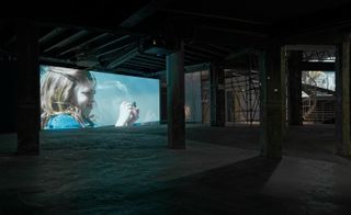 The exhibition takes visitors on an immersive journey through the space