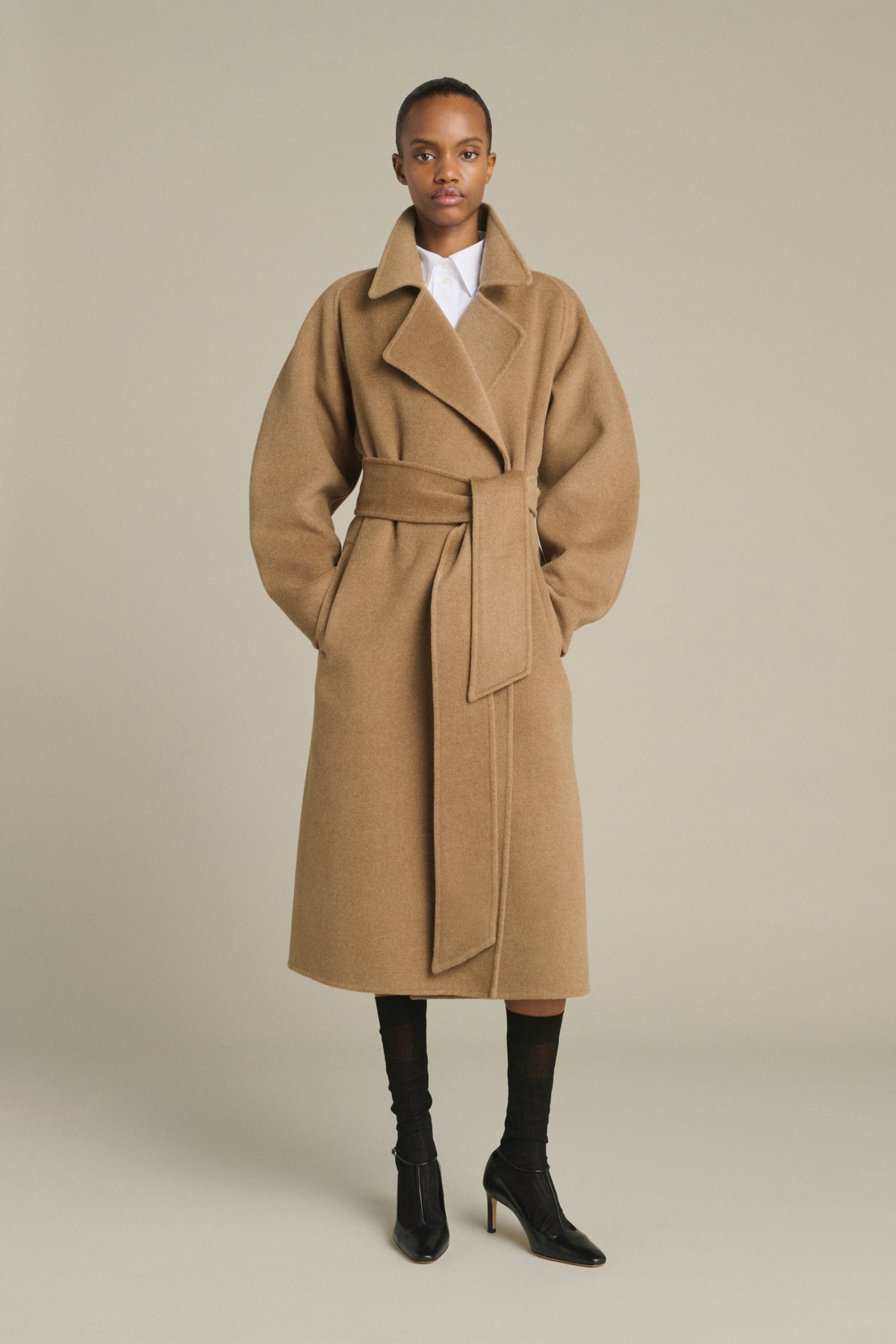 Coat Harvard Marl Camel