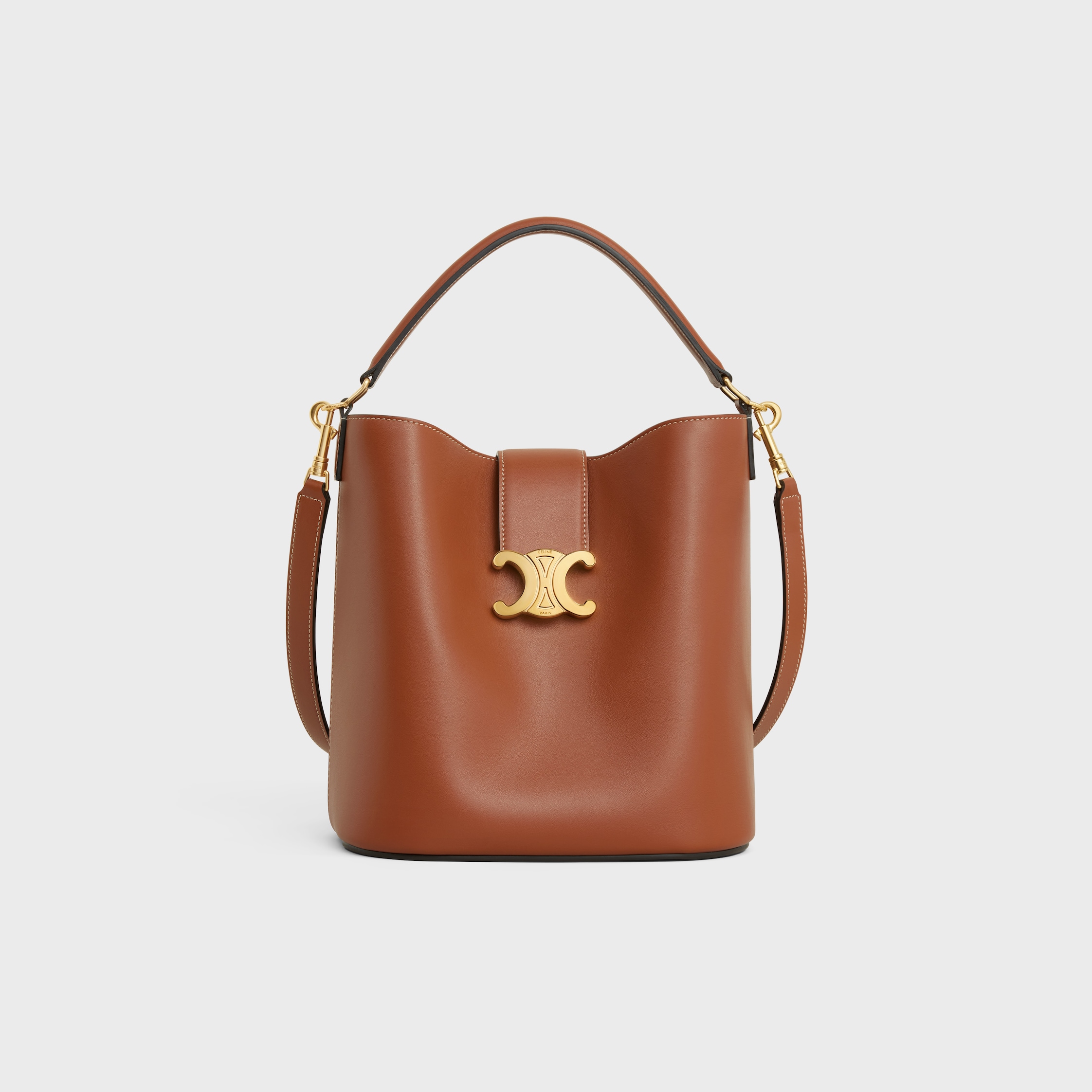 Medium Bucket Louise in Smooth Calfskin