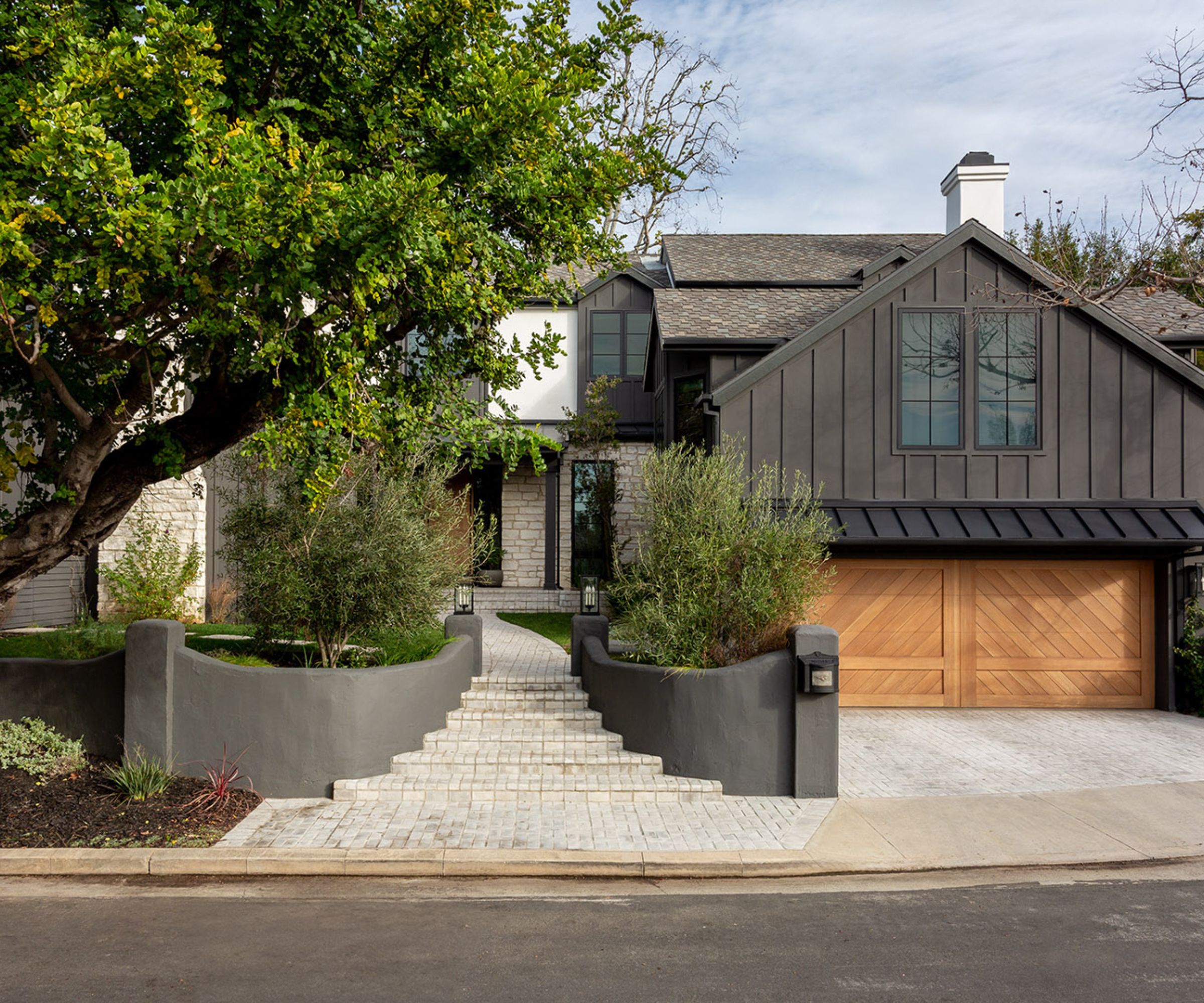 exterior with gray walls and paintwork