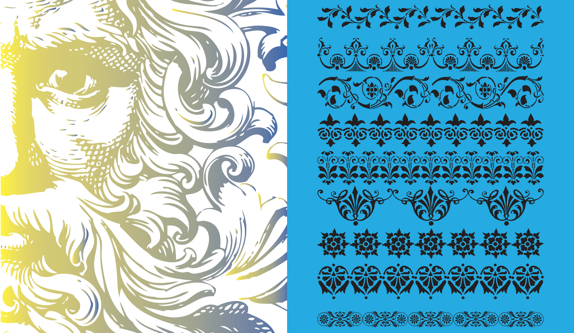 Illustrator brushes: Free Victorian vector brushes