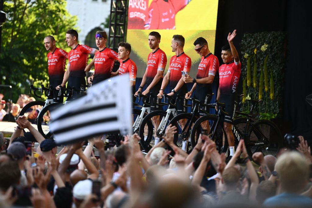 Illustration shows the team presentation ahead of the 109th edition of the Tour de France cycling race in Copenhagen Denmark Wednesday 29 June 2022 This years Tour de France takes place from 01 to 24 July 2022 and starts with three stages in DenmarkBELGA PHOTO JASPER JACOBS Photo by JASPER JACOBS BELGA MAG Belga via AFP Photo by JASPER JACOBSBELGA MAGAFP via Getty Images