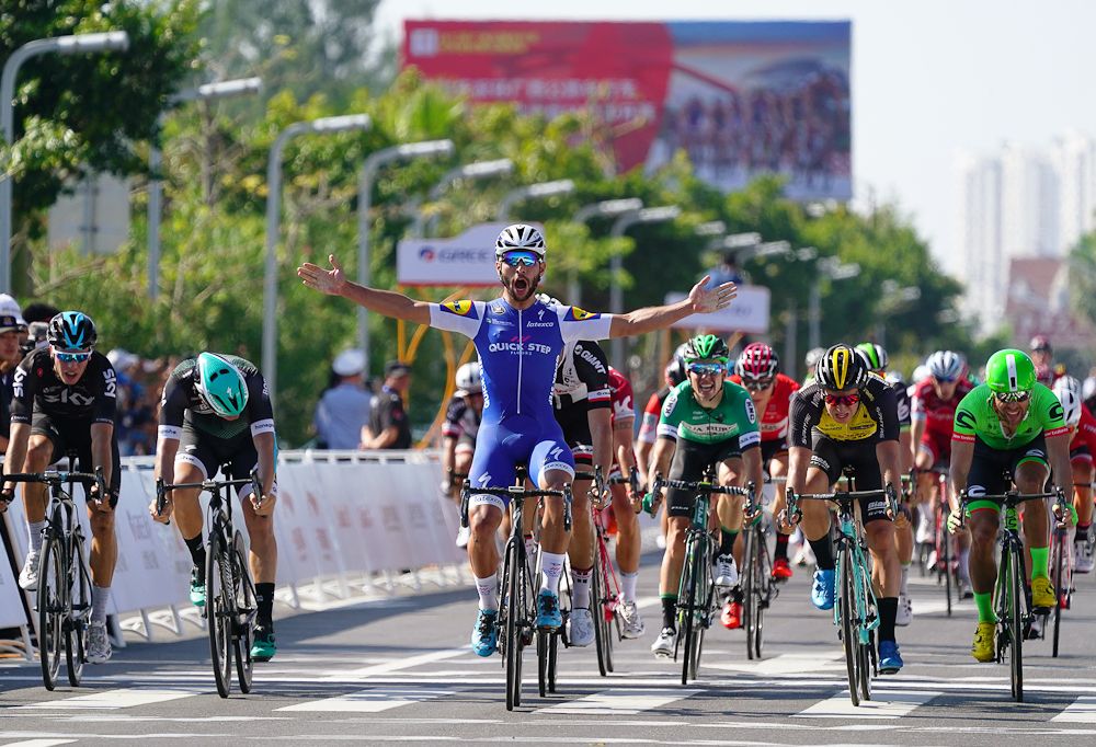 Fernando Gaviria wins stage 1 at the tour of Guangxi