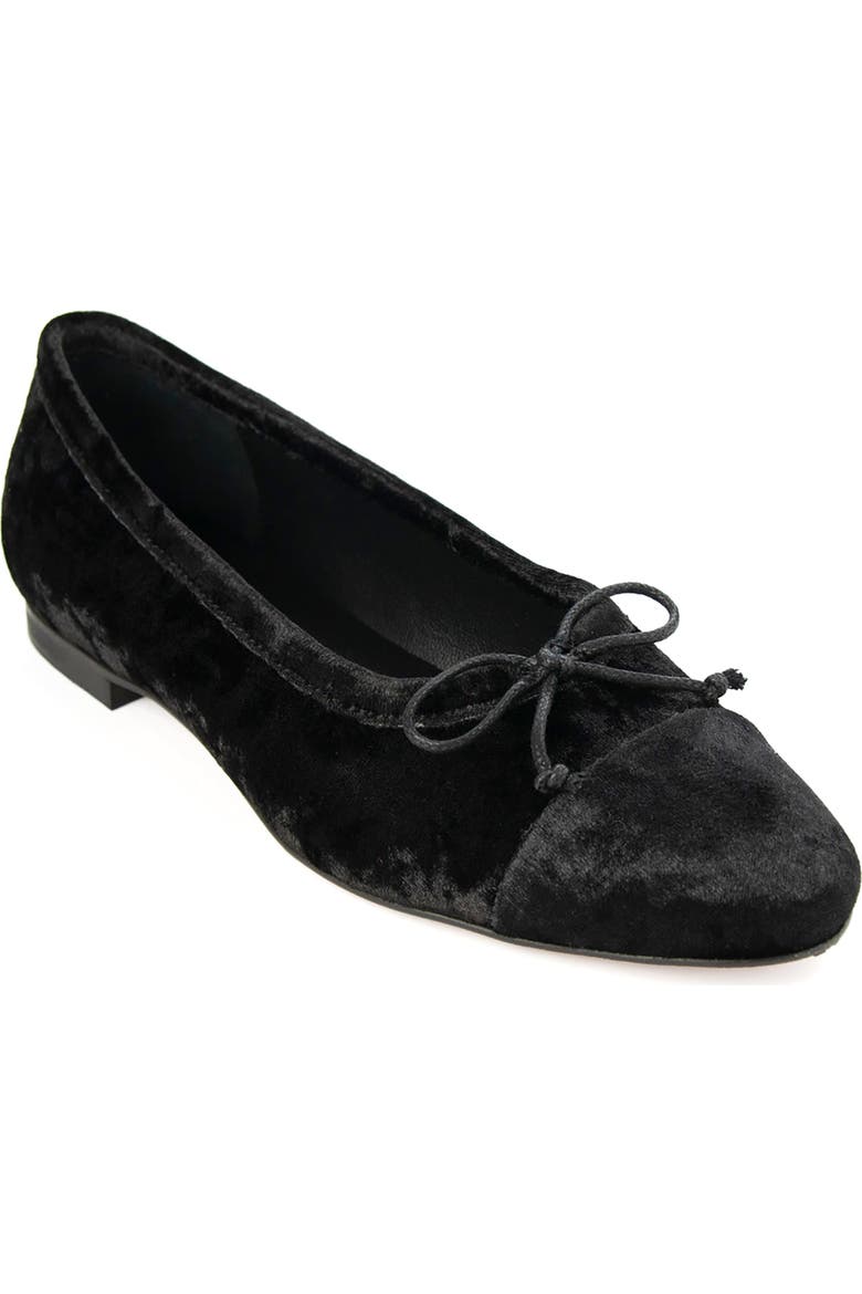 Amelie Cap-Toe Leather Ballet Flat