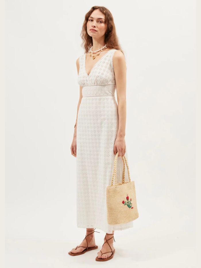 Rixo Jocelyn Broderie Cotton Dress