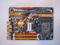 The Shuttle X48-based motherboard
