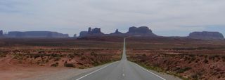 The American West is decorated with an array of geological formations.