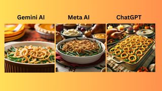 AI generated images of green bean casserole