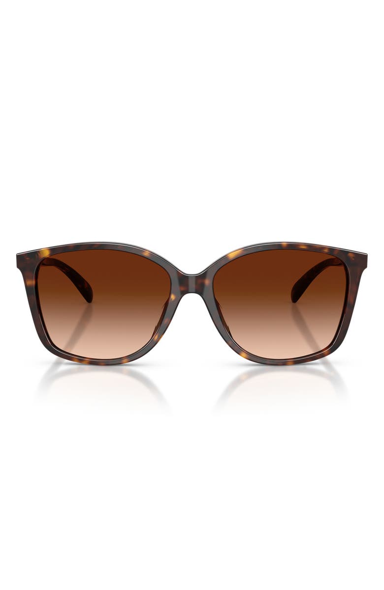 57mm Gradient Square Sunglasses