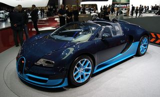 Navy blue Bugatti