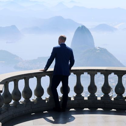 Prince William overlooks Rio de Janeiro