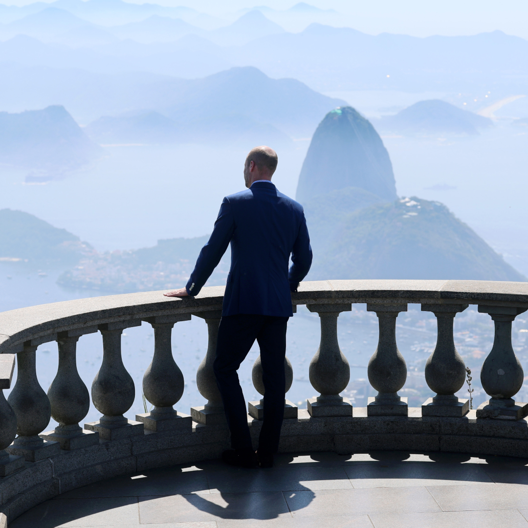 Prince William overlooks Rio de Janeiro