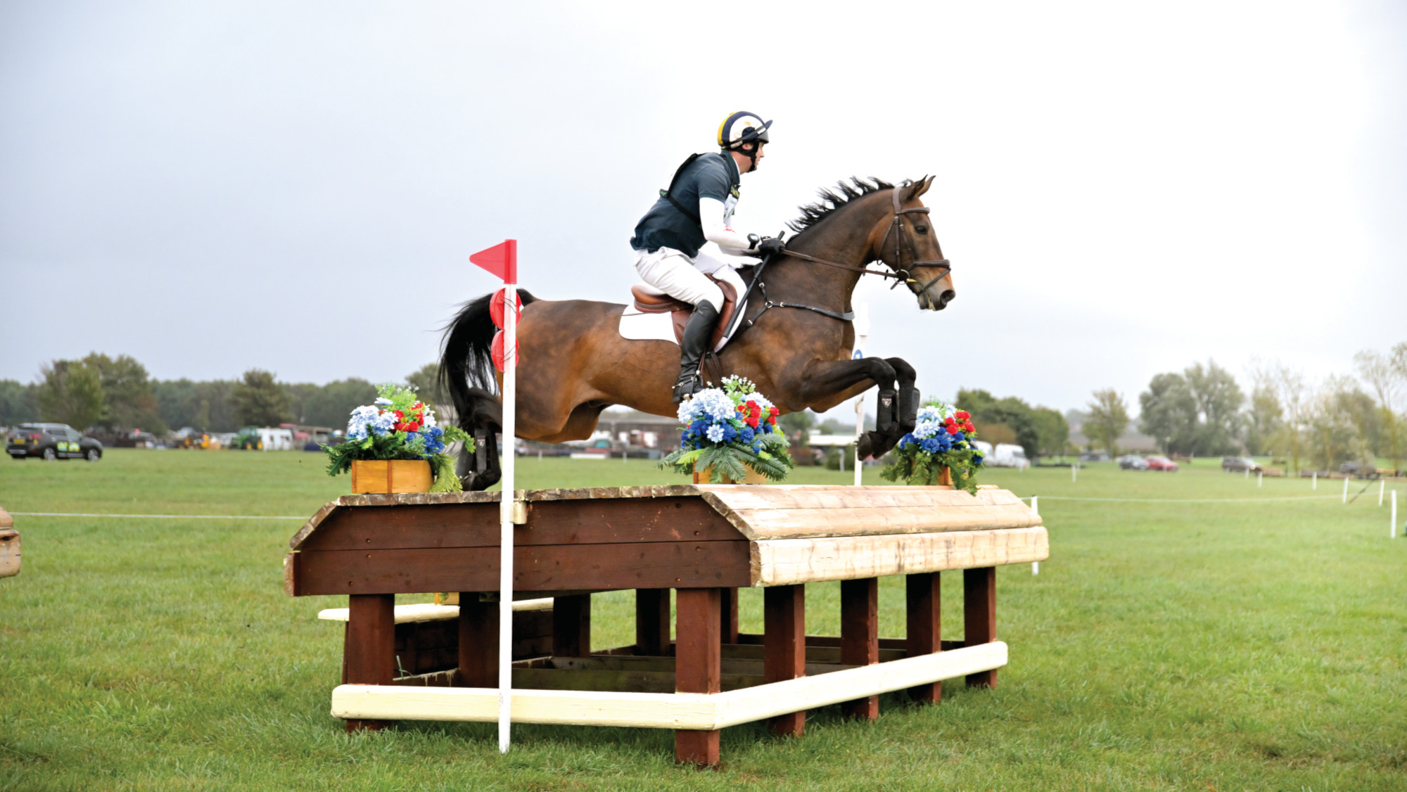 Pictured Gubby Leech and Royal Harvest in the cross-country phase at Little Downham CCI4*-S. 