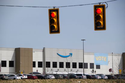 An Amazon warehouse in Alabama.