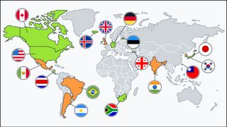 Avast VPN locations map