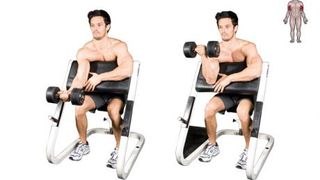 One-arm preacher curl