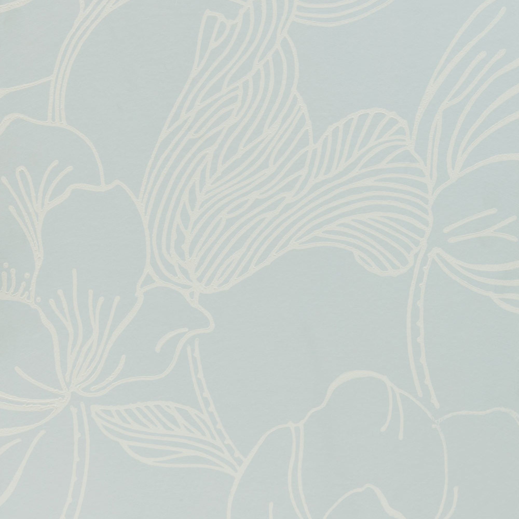 Farrow & Ball Helleborus wallpaper in blue and white