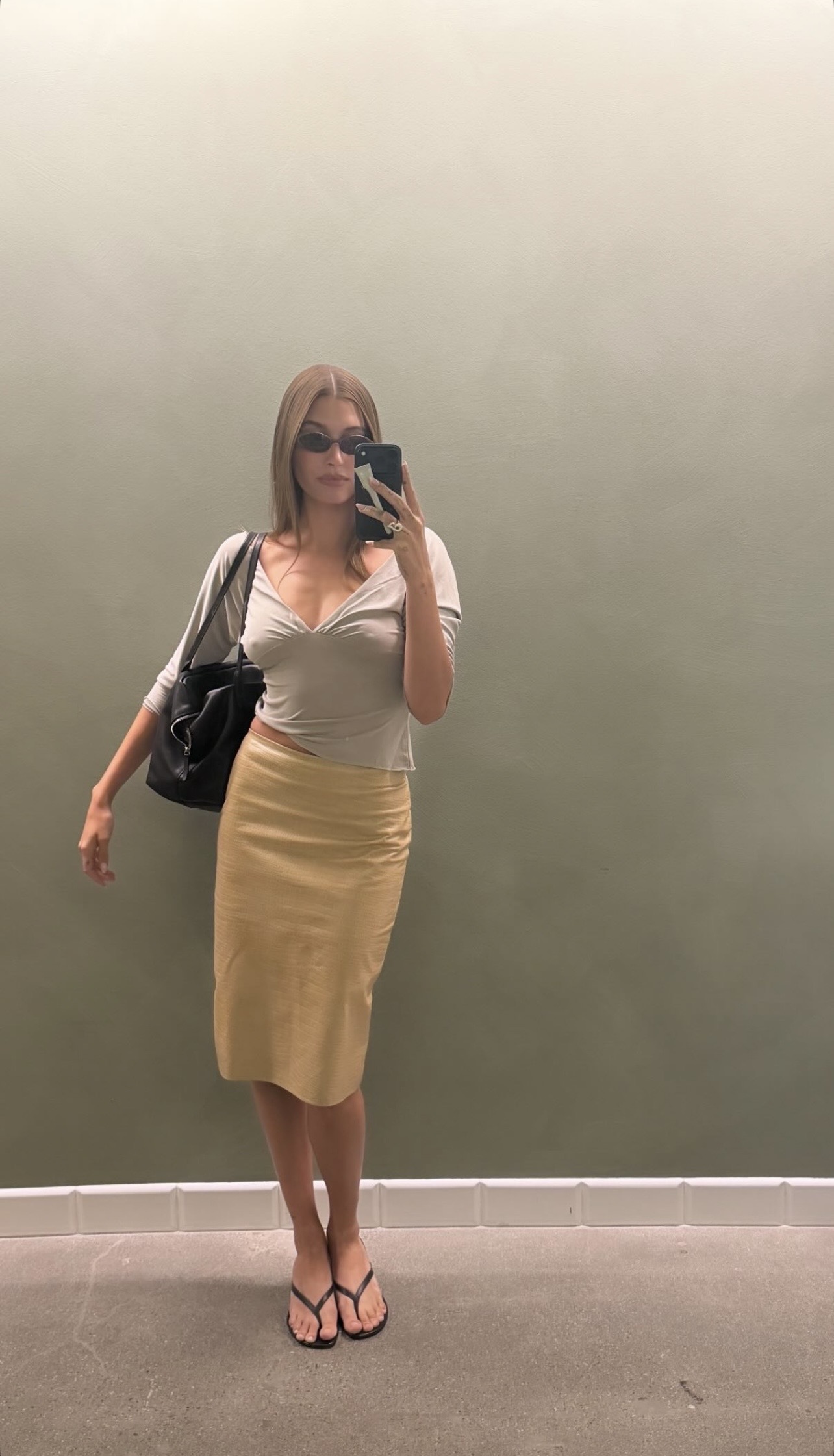Hailey Bieber and Kaia Gerber wore the same With Jean top within days of each other
