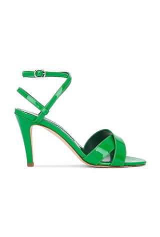 green strappy high heels