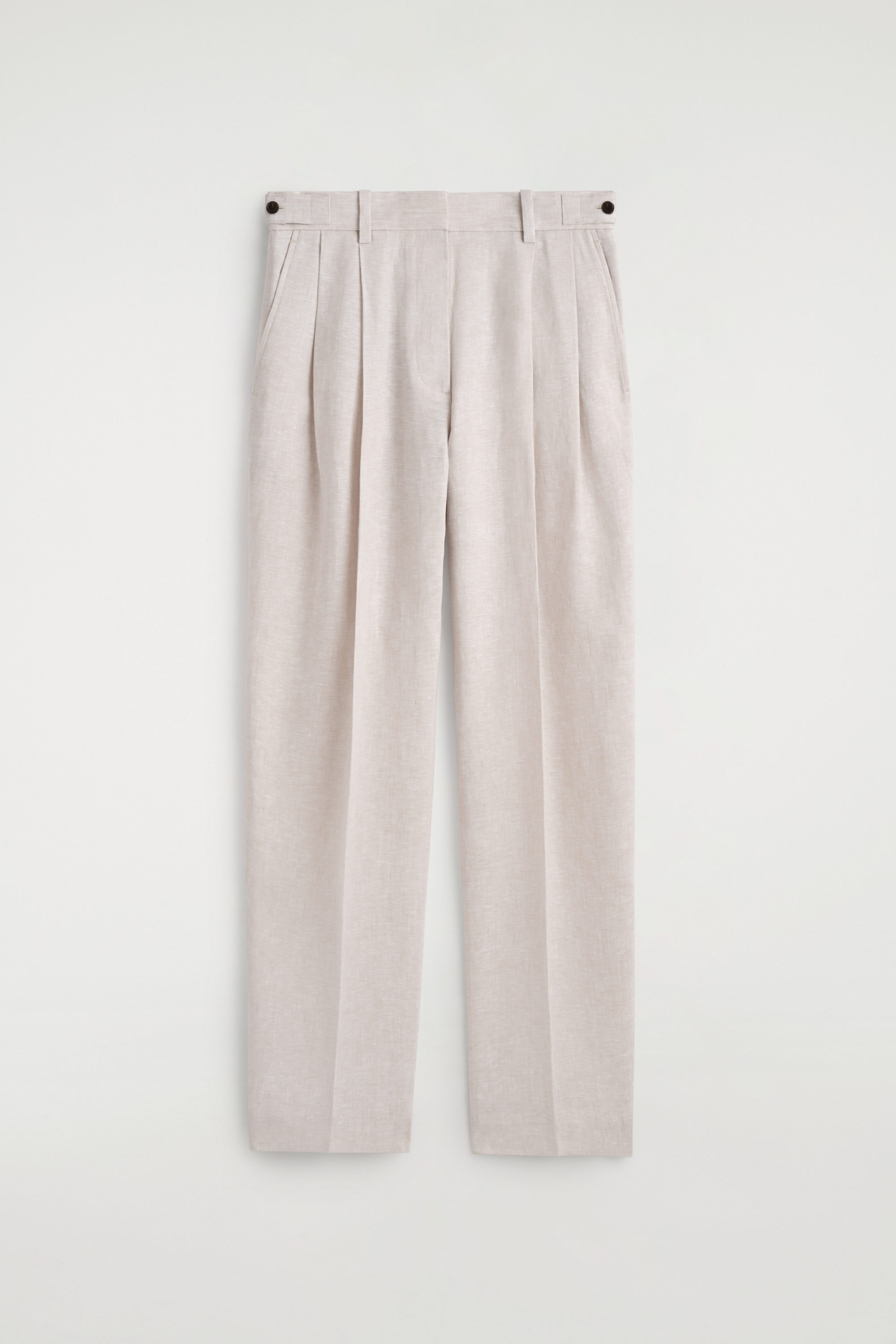 Tailored Linen Tulip Pants