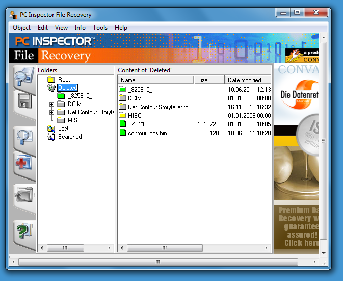 Step 5: Scan the selected drive for deleted files