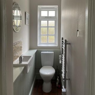 bathroom makeover and mirror