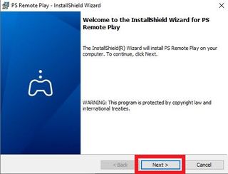 How to remote play on PS5 — next button on PS Remote Play screen