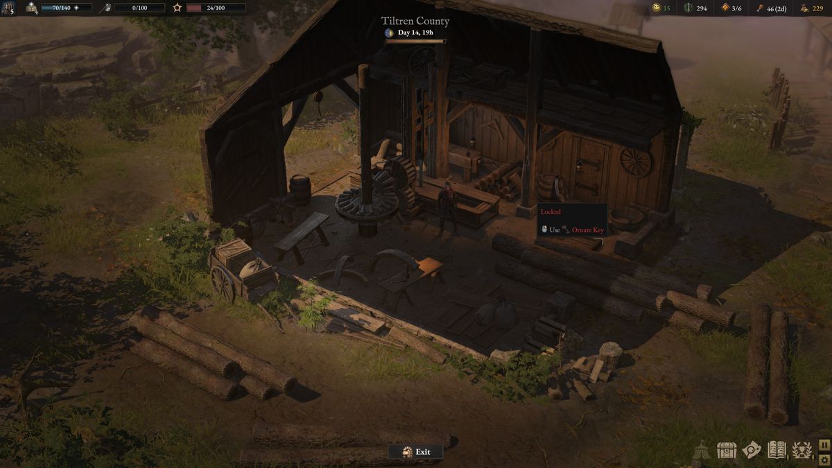 Wartales the locked door