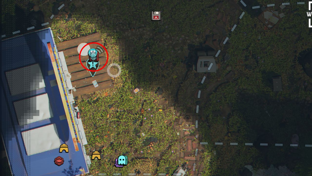 Grounded 2 Milk Molar locations: A map highlighting the location of a Milk Molar in a cave under a table at the Snackbar.