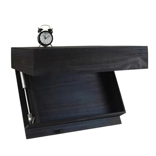 Concealed Floating Shelf With Hidden Compartment, Wooden Concealment Shelf, Wall-Mounted Hidden Storage Solution, Secure Floating Rack for Privacy Living Room Office Home Decor(15.7 * 8.27 * 2.05in)