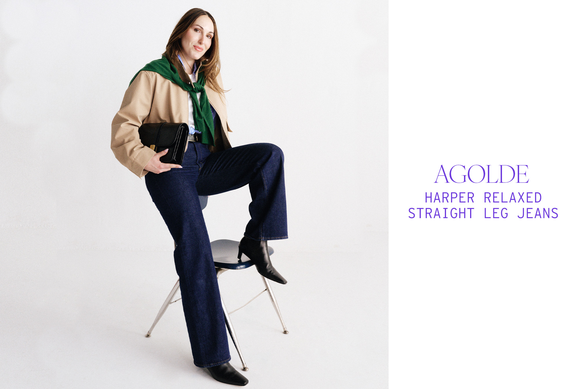 Who What Wear, The Great Try-On, Spring 2026: dark-wash jeans