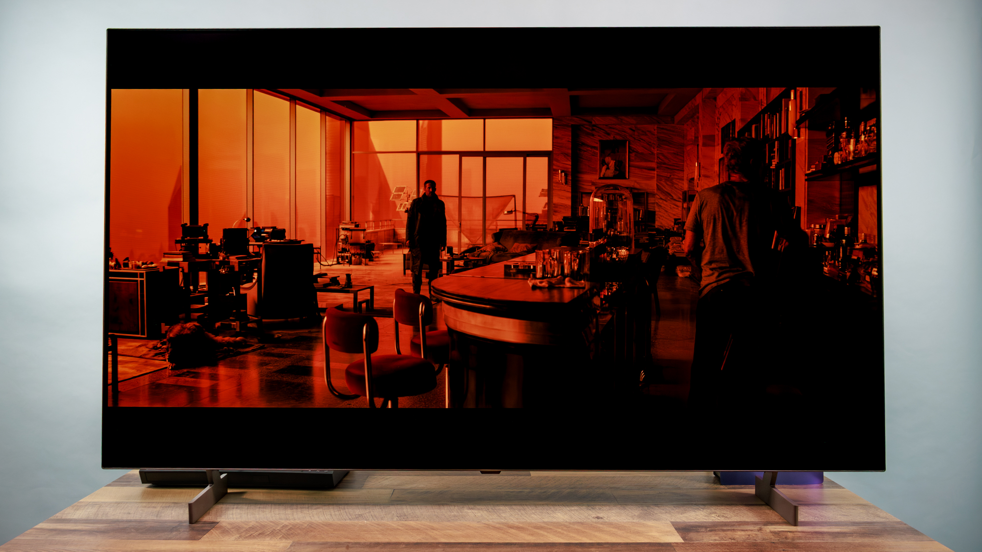 LG B6 OLED TV on a table