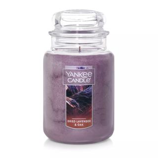 Yankee Candle Dried Lavender & Oak​ Scented Large Jar Single Wick Aromatherapy Candle