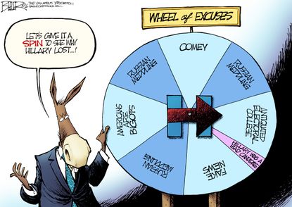 Political cartoon U.S. Democrats excuses