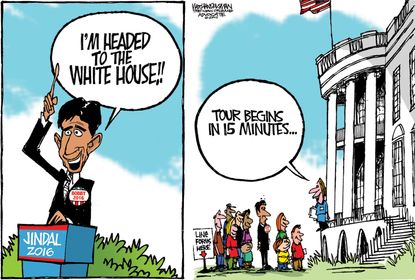 Political cartoon U.S. Bobby Jindal 2016
