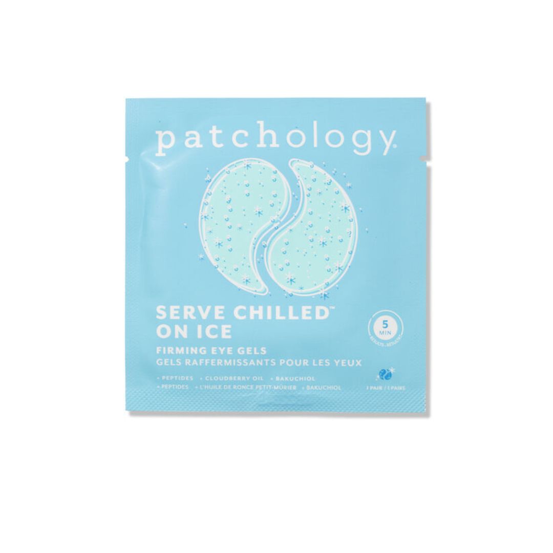 a packshot of patchology serve chilled on ice patches