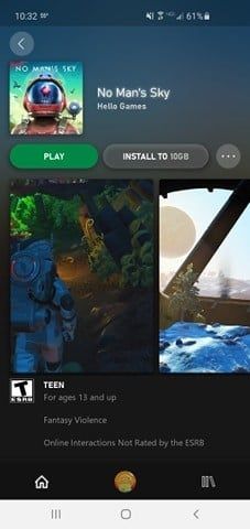 Xbox Game Pass No Mans Sky Store Page
