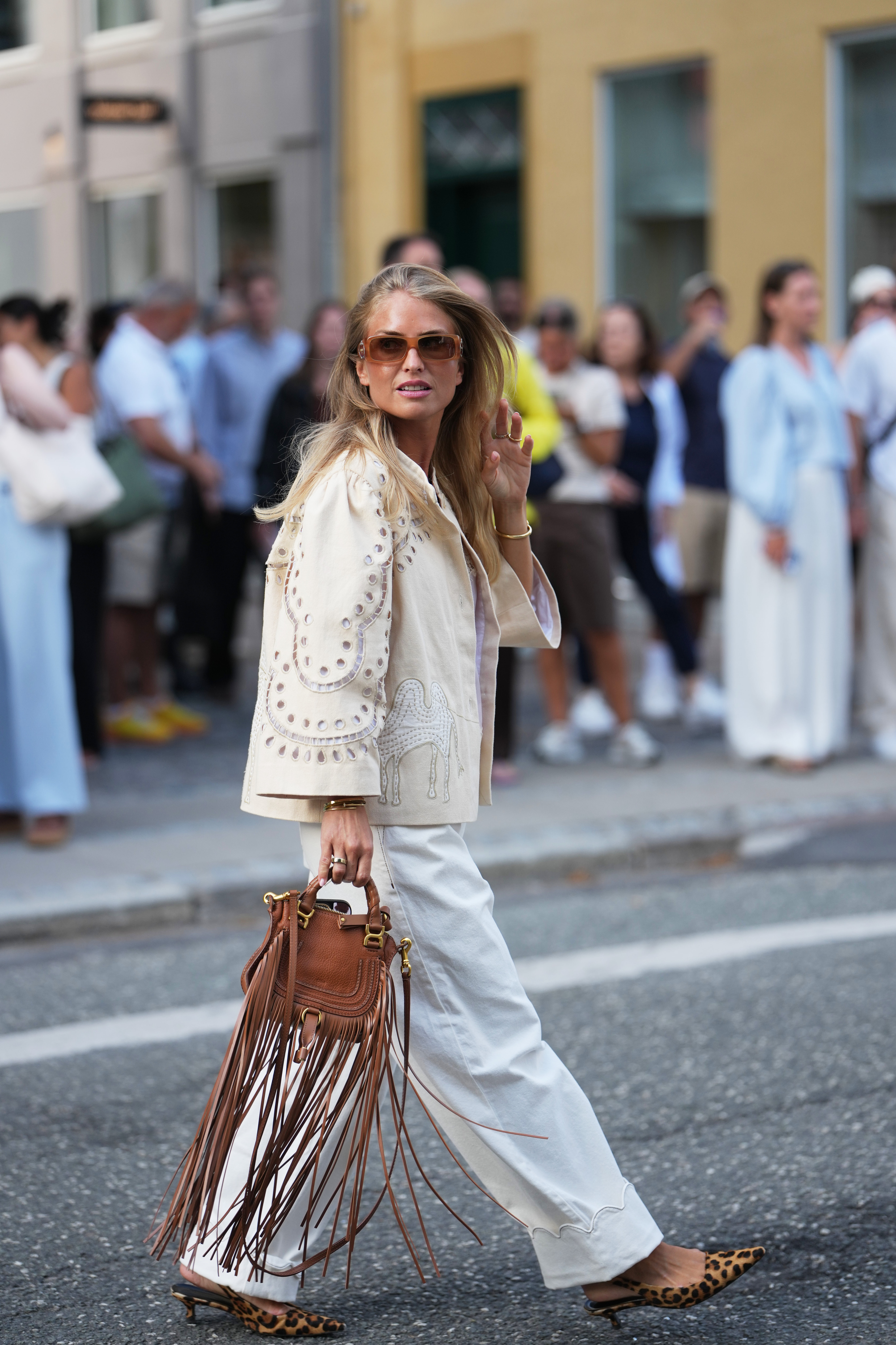 copenhagen fashion week street style trend eyelet top