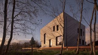 timber cladding on passivhaus self build