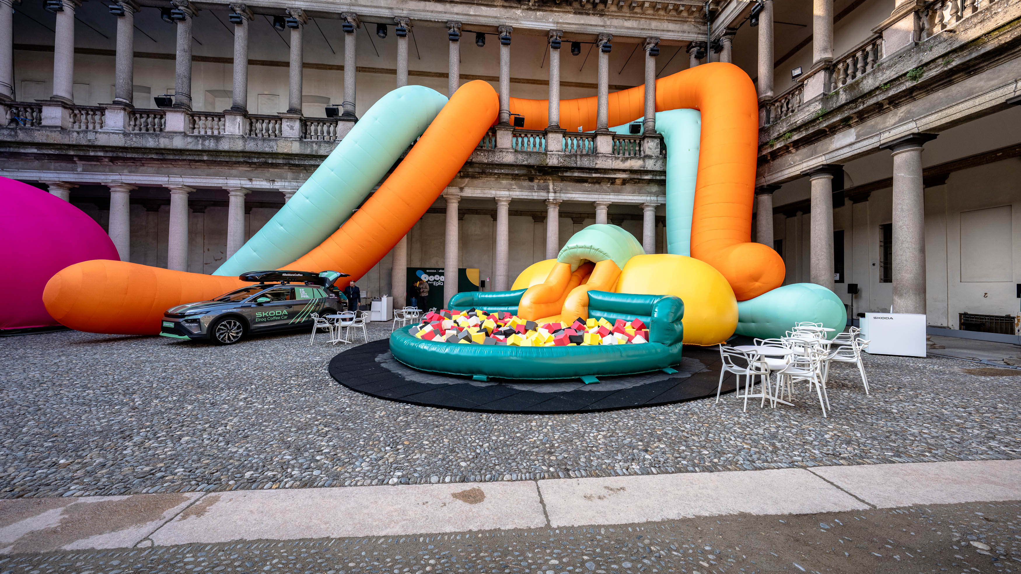 More views of &Scaron;koda's installation at MDW 2026