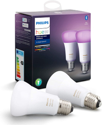 Philips Hue Twin Pack White and Colour Ambiance Smart Bulbs [E27 Edison Screw] | Was: £84.99 | Now: £58 | Saving: £26.99