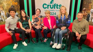 Laura (second from left) with the Crufts 2024 presenting team