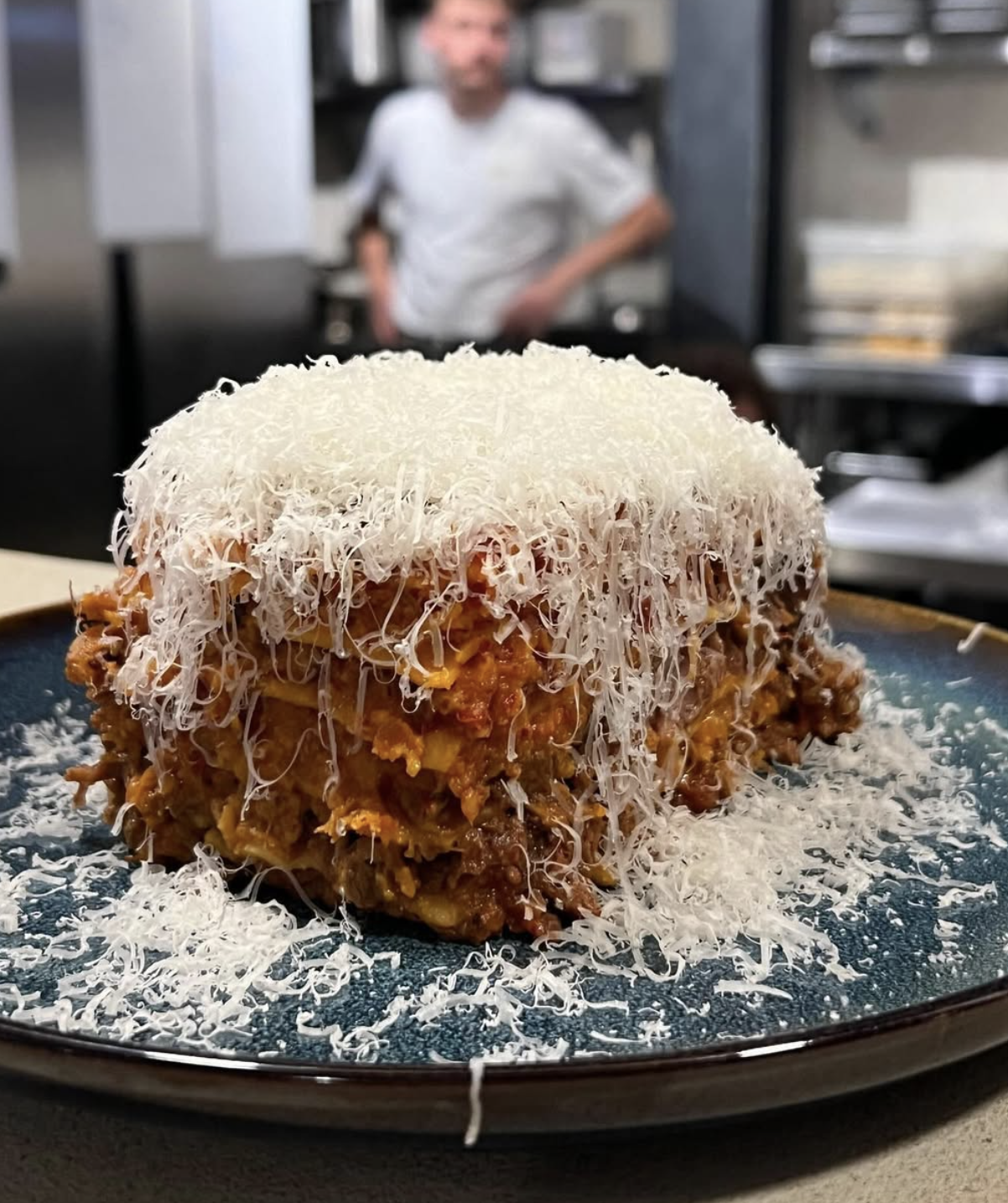 an image of the lasange serving at Tom's pasta