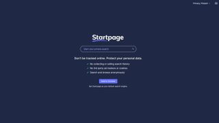 Startpage Website