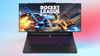 Lenovo Legion Pro Rollable concept on colored background