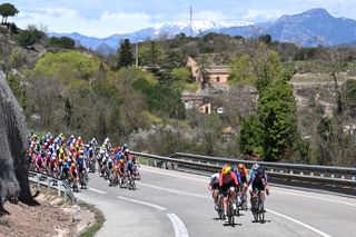 Volta a Catalunya stage 6 LIVE: Huge breakaway gets away in frantic battle to form the move of the day